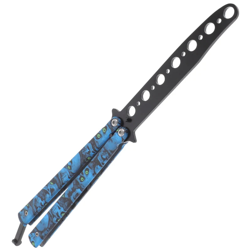 Butterfly trainer Knife skull decal