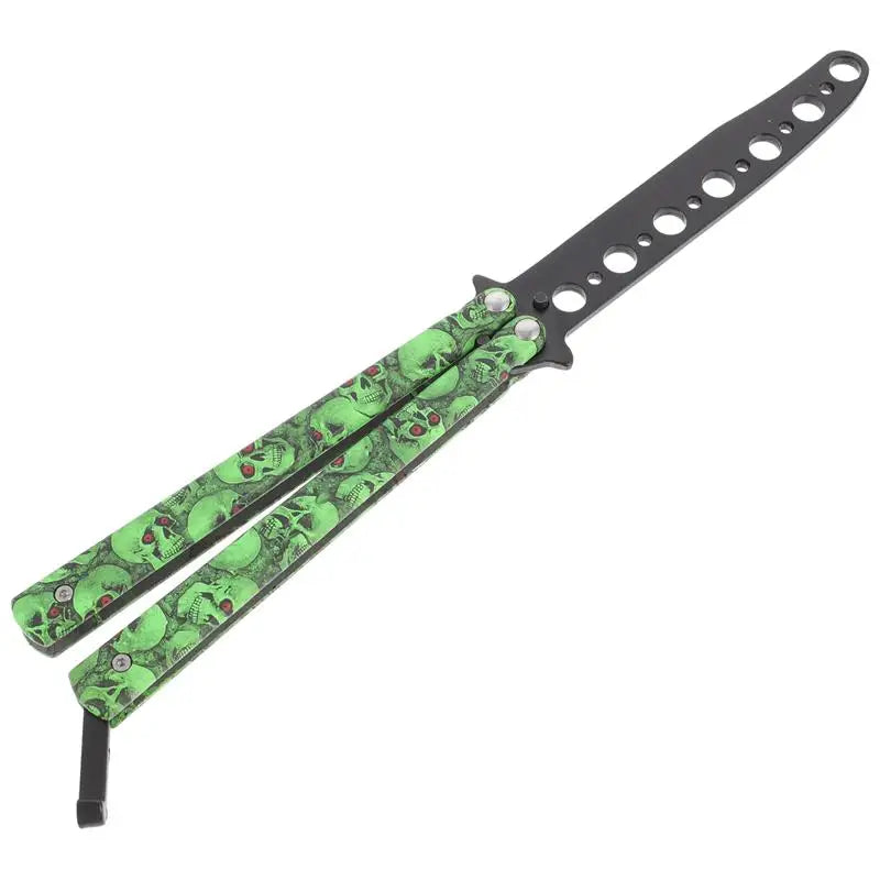 Butterfly trainer Knife skull decal