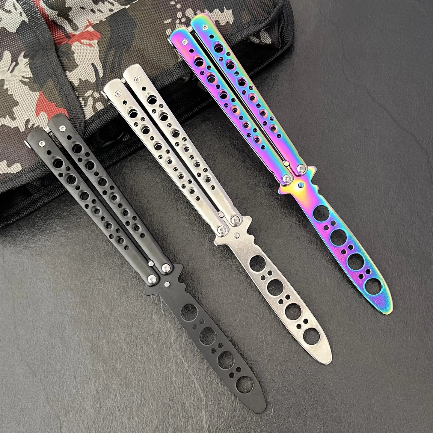 Multi color Butterfly Knife for training and beginners