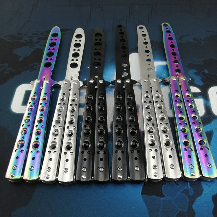 Multi color Butterfly Knife for training and beginners