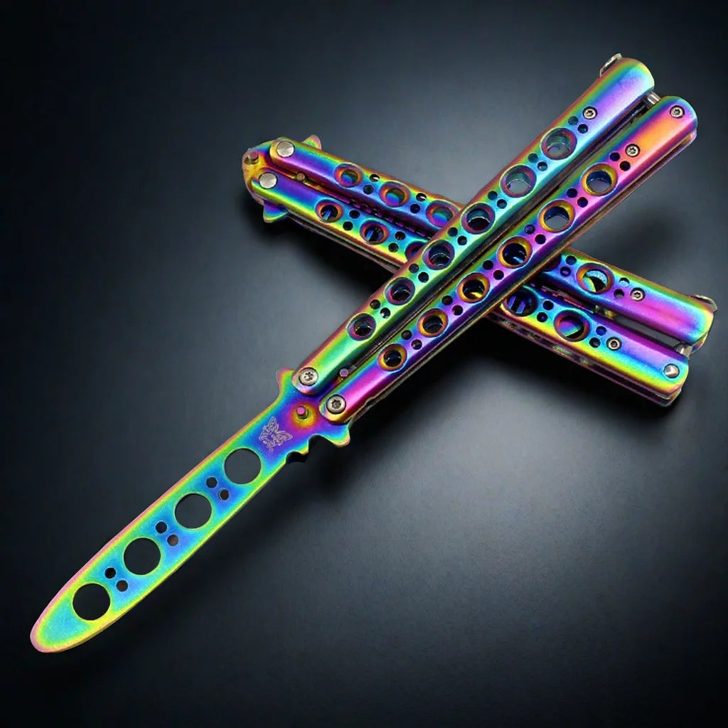 Multi color Butterfly Knife for training and beginners